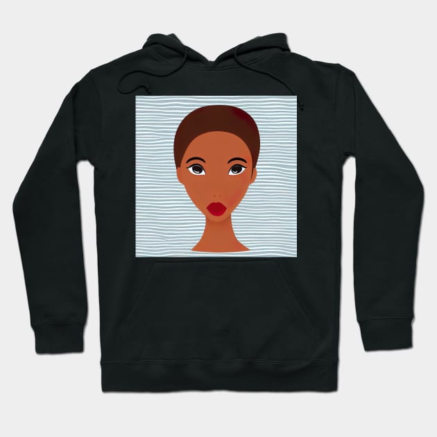 Beatiful african woman Hoodie by artsyworldart